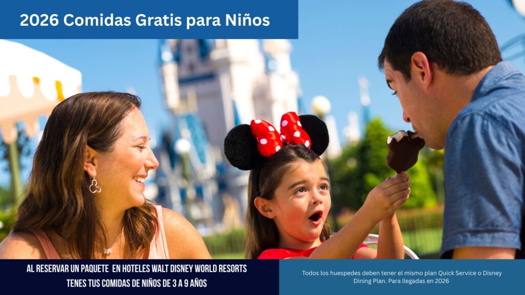Comidas gratis Disney 2026